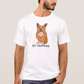 Sit gebeurt Corgi T Shirt