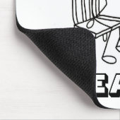 SIT GOT ALLEEN DE ECHTE Mousepad Muismat (Hoek)