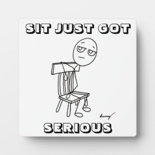 SIT IS SLECHTS ERNSTIG. FOTOPLAAT