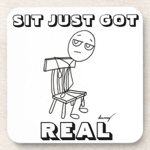 SIT JUSTE GOT REAL Dessous de verre - Set 6