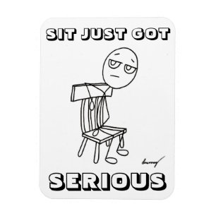 SIT KAN ALLEEN ERNSTIGE Flexibele Magnet HEBBEN Magneet
