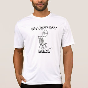 SIT NET GOT HET ECHTE Mannen T-shirt VAN Prestatie