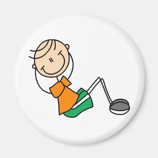 Sit Ups Stick Figuur Magneet (Voorkant)