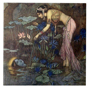 "Sita Finds Rama" van Warwick Goble Tegeltje