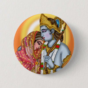 Sita Ram-knop Ronde Button 5,7 Cm