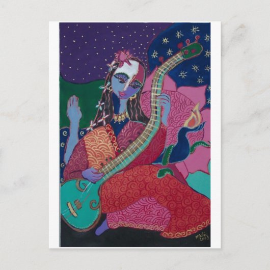 Sitar Briefkaart (Voorkant)