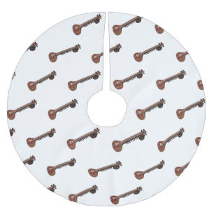 Sitar cartoon illustratie kerstboom rok