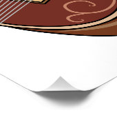 Sitar cartoon illustratie perfect poster (Hoek)