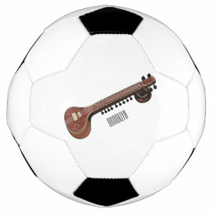 Sitar cartoon illustratie voetbal