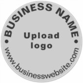 Site d'affaires sur Gris Grand Sticker de Vinyl Ro (Devant)