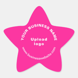 Site d'affaires sur Sticker en forme rose étoile