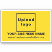 Site d'affaires sur Sticker en Vinyl Rectangle Jau (Devant)