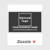 Site d'affaires sur Sticker en Vinyle Rectangle No (Feuille)