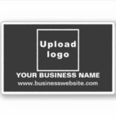 Site d'affaires sur Sticker en Vinyle Rectangle No (Devant)