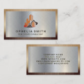 Site de construction | Carte de visite frontière m (Devant / Derrière)