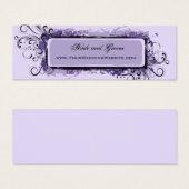 Site de Mariage Abstrait de fleurs violettes (Devant & derrière)