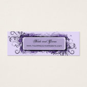 Site de Mariage Abstrait de fleurs violettes (Devant)