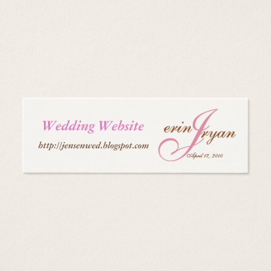 Site mariage (Devant)