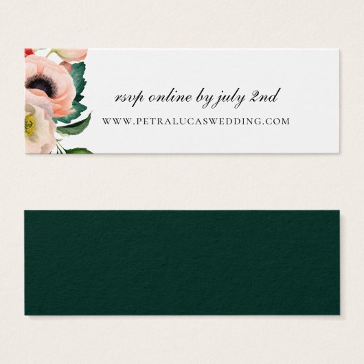 Site Mariage Bohemian Blooms RSVP (Devant & derrière)