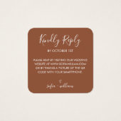 Site Mariage Boho Terracotta QR Code RSVP (Devant)