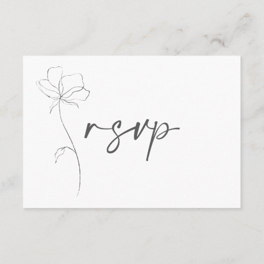 Site mariage Carte de boîtier QR Code RSVP Moderne (Dos)