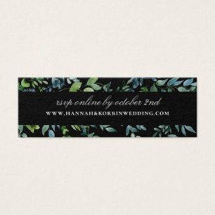 Site Mariage de Botanical Greenery Black RSVP