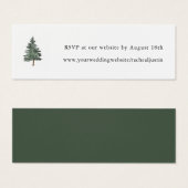 Site Mariage de l'arbre de pin de la forêt de mont (Devant & derrière)