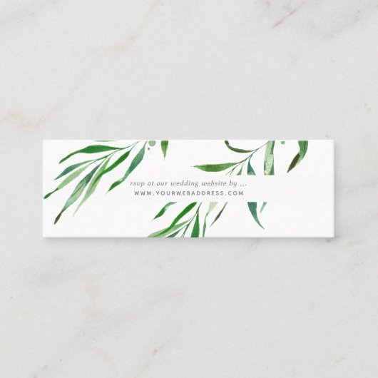 Site Mariage de verdure Cartes RSVP, Boîtier (Devant)