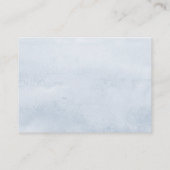 Site mariage Dusty Blue Greenery Carte de visite (Dos)