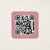 Site Mariage Dusty Rose QR Code RSVP (Dos)