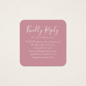 Site Mariage Dusty Rose QR Code RSVP (Devant)