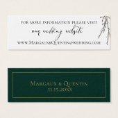 Site Mariage Emerald Forest (Devant & derrière)