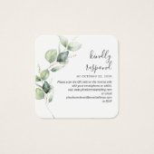Site Mariage Eucalyptus Green Code QR RSVP (Devant)