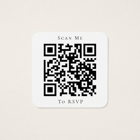 Site Mariage Eucalyptus QR Code RSVP (Dos)