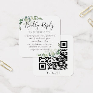 Site Mariage Eucalyptus QR Code RSVP