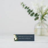 Site Mariage Floral en fleurs blanches RSVP Cartes (Debout devant)