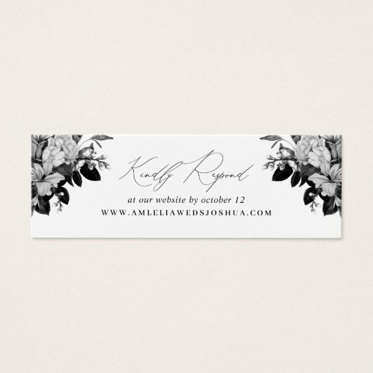 Site Mariage industriel Chic Floral RSVP White (Devant)