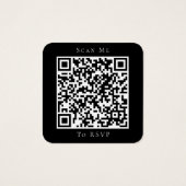 Site Mariage noir QR Code RSVP (Dos)
