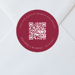 Site mariage QR code détails rsvp burgundy<br><div class="desc">Ajoutez votre URL pour votre site mariage. Pour plus d'informations,  détails,  rsvp en ligne. Un arrière - plan bordeaux,  texte blanc.</div>