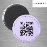 Site mariage QR code détails rsvp violet<br><div class="desc">Ajoutez votre URL pour votre site mariage. Pour plus d'informations,  détails,  rsvp en ligne. Arrière - plan violet,  lavande,  texte noir.</div>