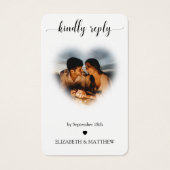 Site mariage QR Code Heart Frame Photo RSVP (Devant)