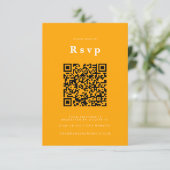 Site mariage | RSVP QR Code Photo orange (Debout devant)