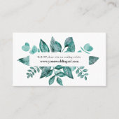 Site mariage RSVP Turquoise Greenerife Carte de bo (Devant)