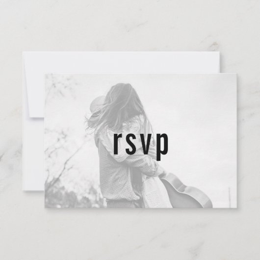 Site Moderne Minimaliste Simple Photo RSVP (Devant)