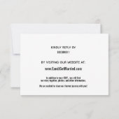 Site Moderne Minimaliste Simple Photo RSVP (Dos)