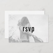 Site Moderne Minimaliste Simple Photo RSVP (Devant / Derrière)