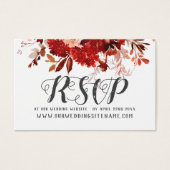 Site Rustique Mariage de beauté RSVP Insertion Car (Devant)
