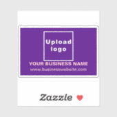 Site Web d'affaires sur Sticker en Vinyl Rectangle (Feuille)
