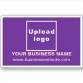 Site Web d'affaires sur Sticker en Vinyl Rectangle (Devant)