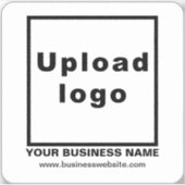 Site Web d'affaires sur Sticker en vinyle Carré bl (Devant)